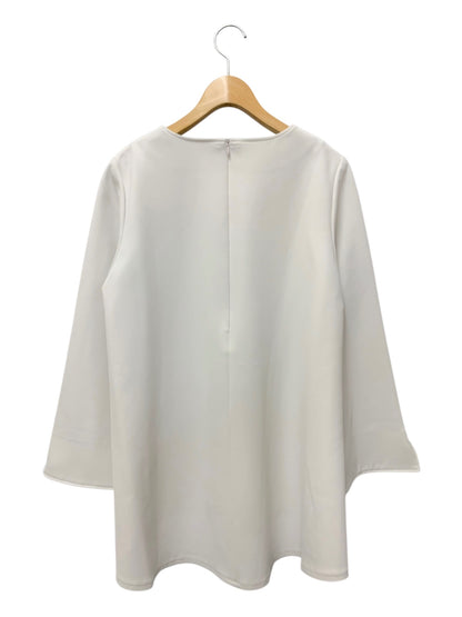 エムズグレイシー フェイクファーポンポンつきジャケット 414509 ブラウス 42 グレー IT77PGCQPCRG