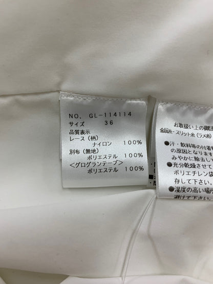 エムズグレイシー 114114 アウター 36 ホワイト 花 リボン ITEFGSMLPSNC