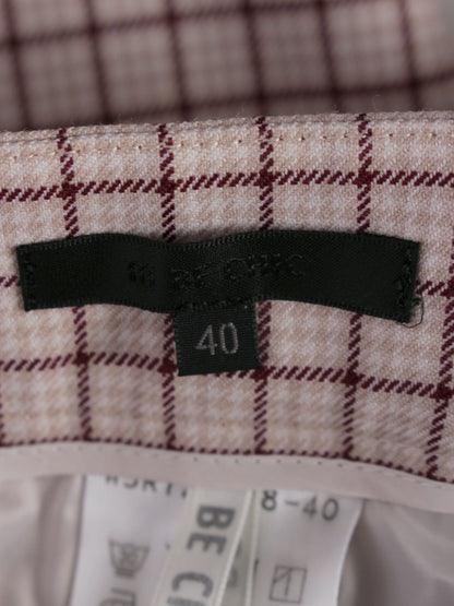 トゥービーシック W5R72-578-40 パンツ 40 ベージュ チェック柄 ITOBEMKD693D 【SALE】
