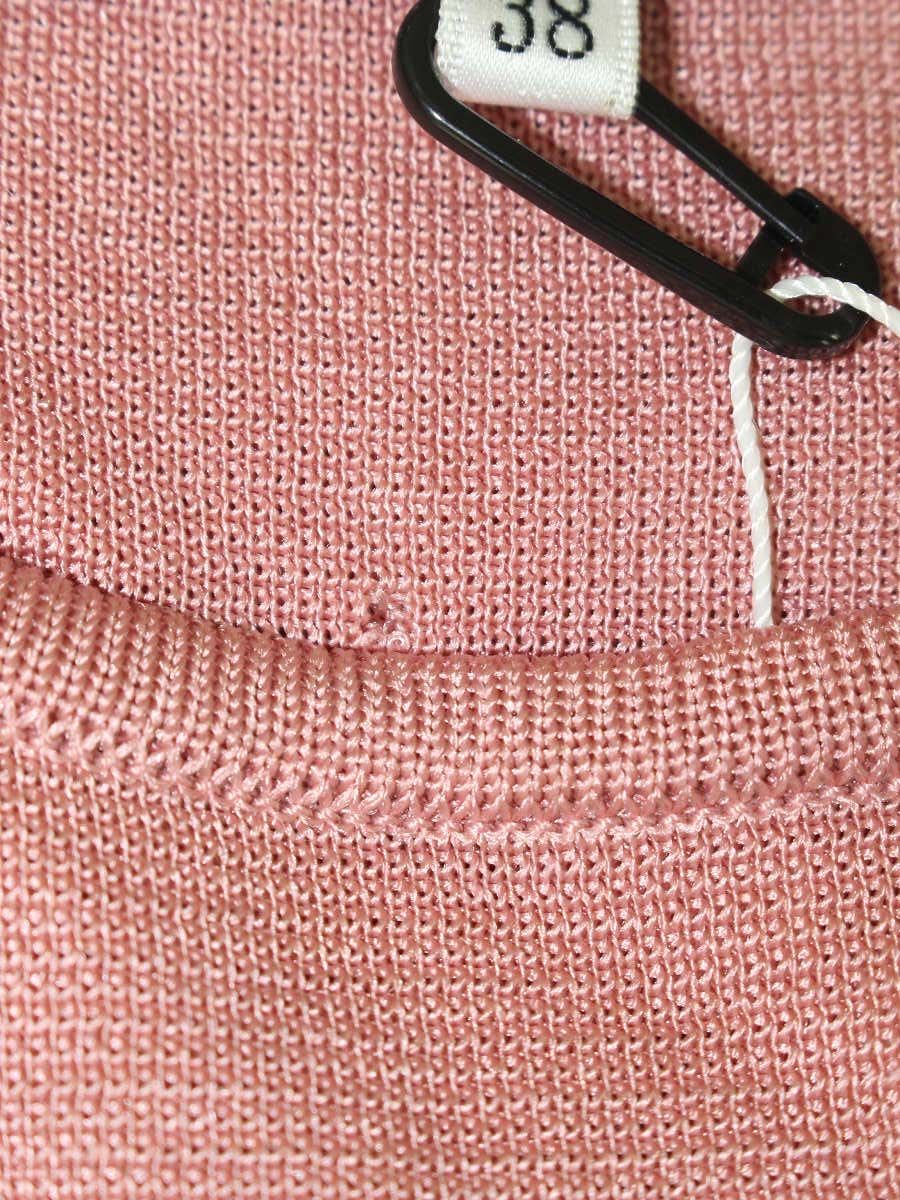 エムズグレイシー 918502 ニット セーター 38 ピンク スパンコール リボン ITAHG0MVH032
