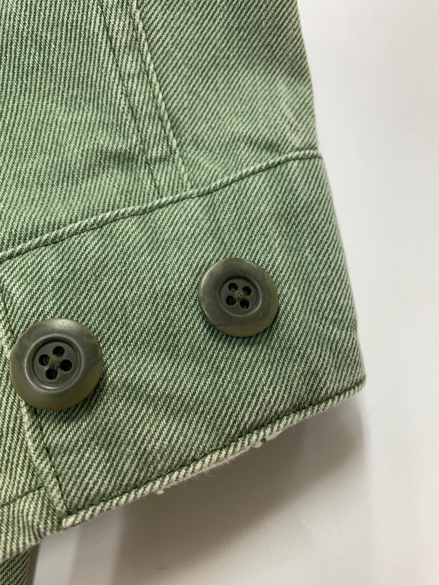 ジョンブル 12オンスピグメントデニム JM231L03 ブルゾン M グリーン ミリタリージャケット IT0IA4PDSU0O 【SALE】