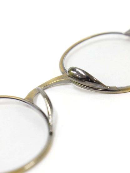 カメマンネン 10833 メガネ ゴールド チタンフレーム フルリム ラウンド IT8X661PD2C2 【SALE】