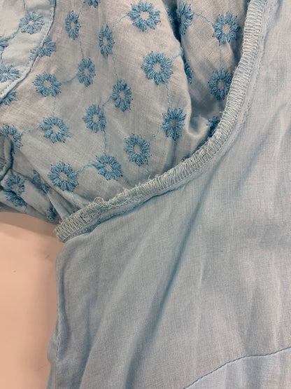 ケイトスペード ワンピース XS ブルー 刺繍 IT1CBRD0Y0X4