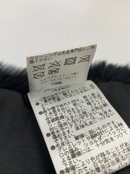 エムズグレイシー Rex x Fox Fur Stole 896502 ストール/ショール F ブラック ITAC07NTWFG7