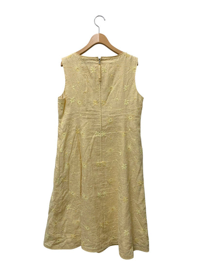 フォクシーブティック Dress Bloom 41264 ワンピース 42 イエロー 麻 リネン フラワーモチーフ 2024年増産品 IT6DH6G6ZHMI