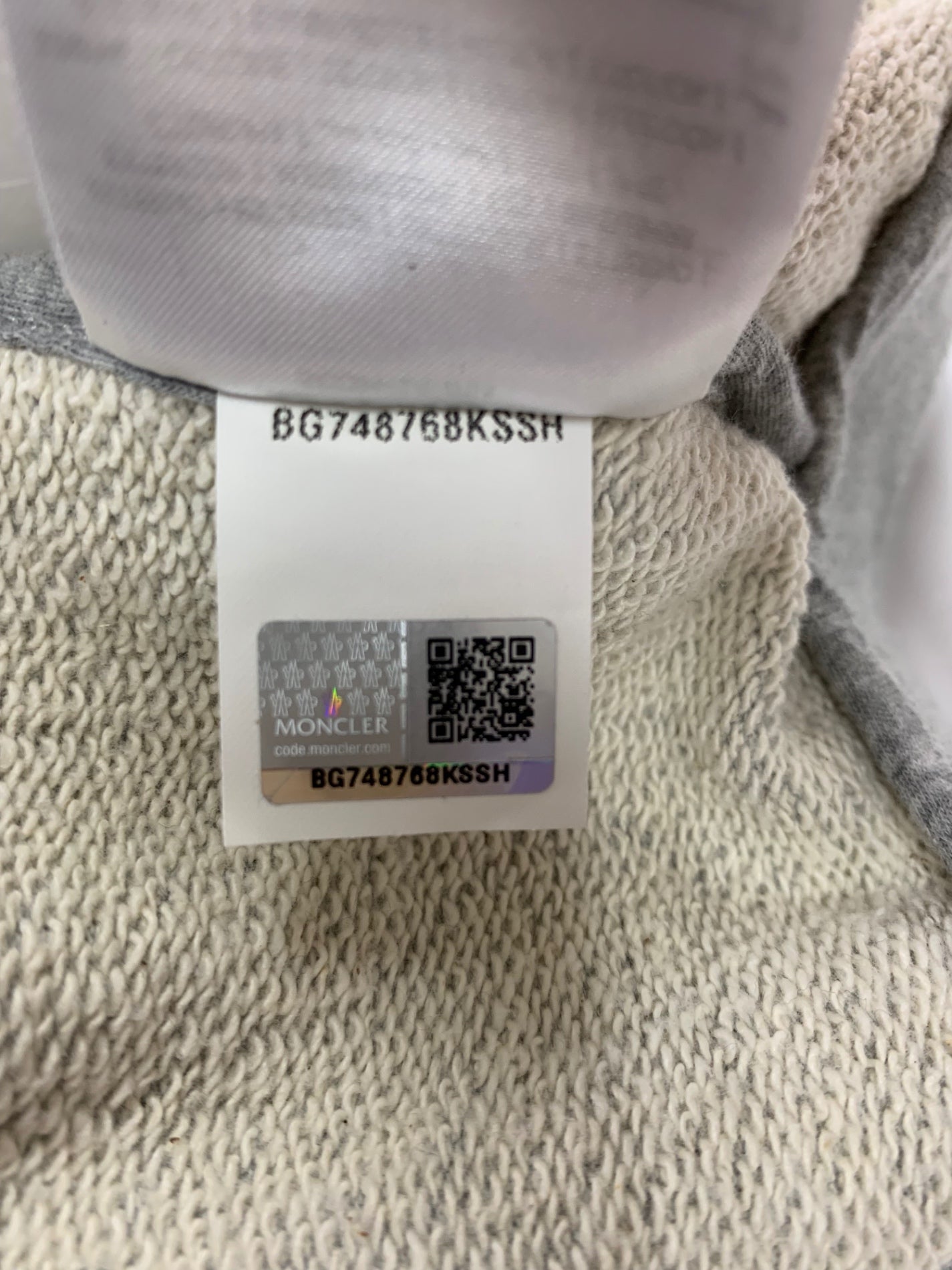 モンクレール MAGLIA CARDIGAN 510938490100 XS グレー ダブルジップ フード メッシュ IT80HXO2AVY0 【SALE】