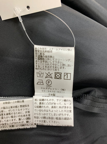 エムズグレイシー 517125 スカート 38 ブラック フラワープリント チュール IT8LXUWRFTHS