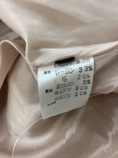 ローブデコルテ ワンピース 40 ベージュ タックフレア IT8FQZ84X0OS