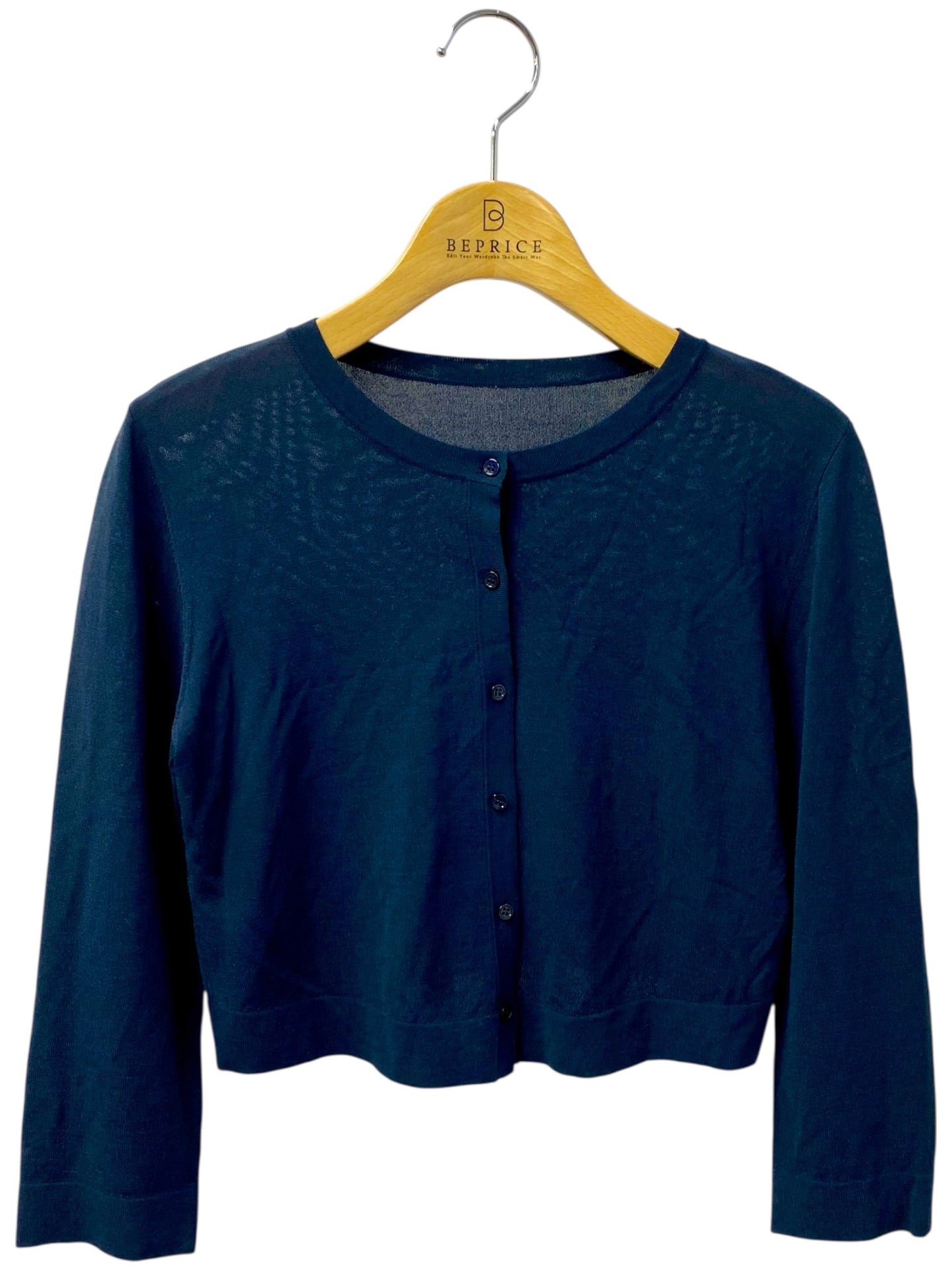 フォクシーニューヨーク アッパースタンダード 32821 カーディガン 38 ネイビー ITWJMKRHZU2O