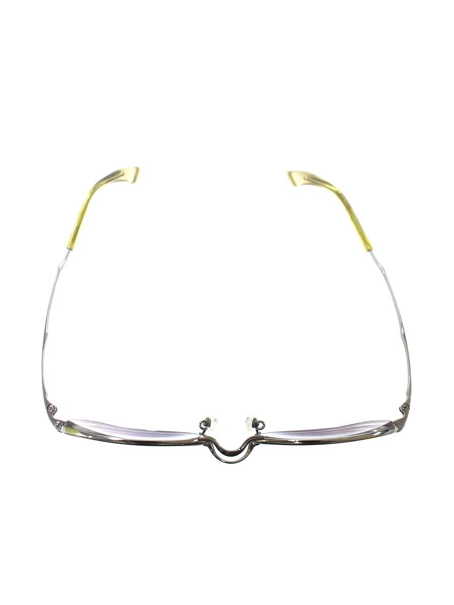 フォーナインズ S-620T メガネ メタルシルバー/ライトブラウン メタルフレーム フルリム スクエア ITKFOHS7WFFU