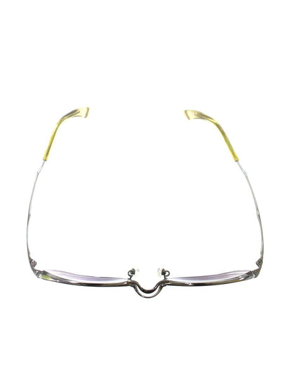 フォーナインズ S-620T メガネ メタルシルバー/ライトブラウン メタルフレーム フルリム スクエア ITKFOHS7WFFU