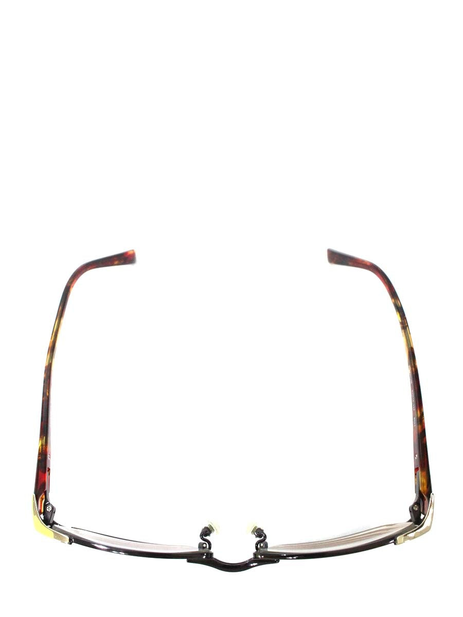 キャサリンハムネット 9094 メガネ ブラウン ゴールド コンビフレーム フルリム スクエア ITSR7UH92XCK