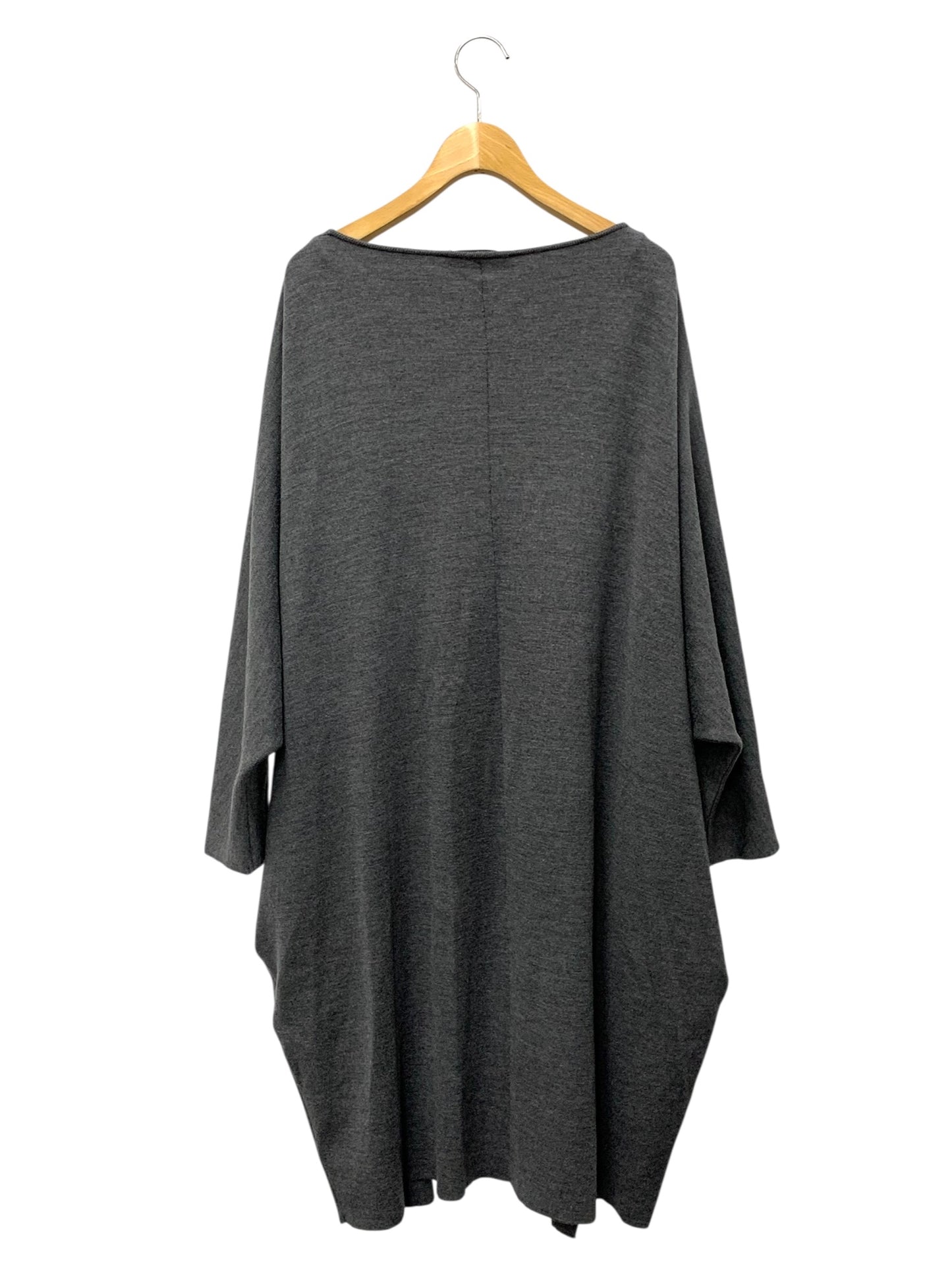 デイジーリン ウォッシャブルデイジーハンプトン 06745 ロングカーディガン グレー ITM8TGOHV5ZQ