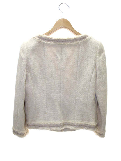 フォクシーブティック 25057 ジャケット 40 ベージュ ツイード ITRRPXXBE58K