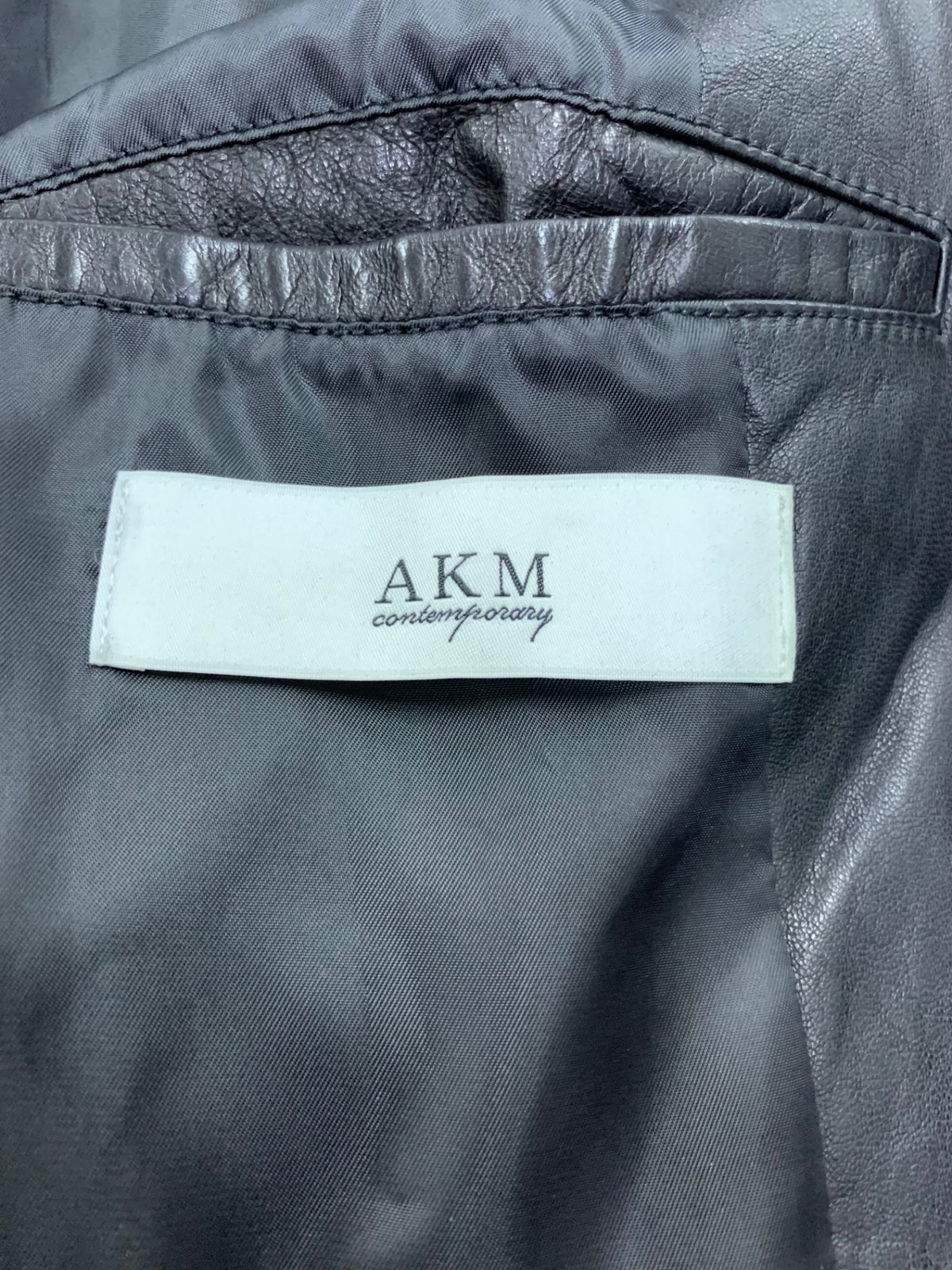 AKM（エイケイエム） ジャケット L ブラック ブルゾン ライダース 羊革レザー ITAK0QA2O9AF