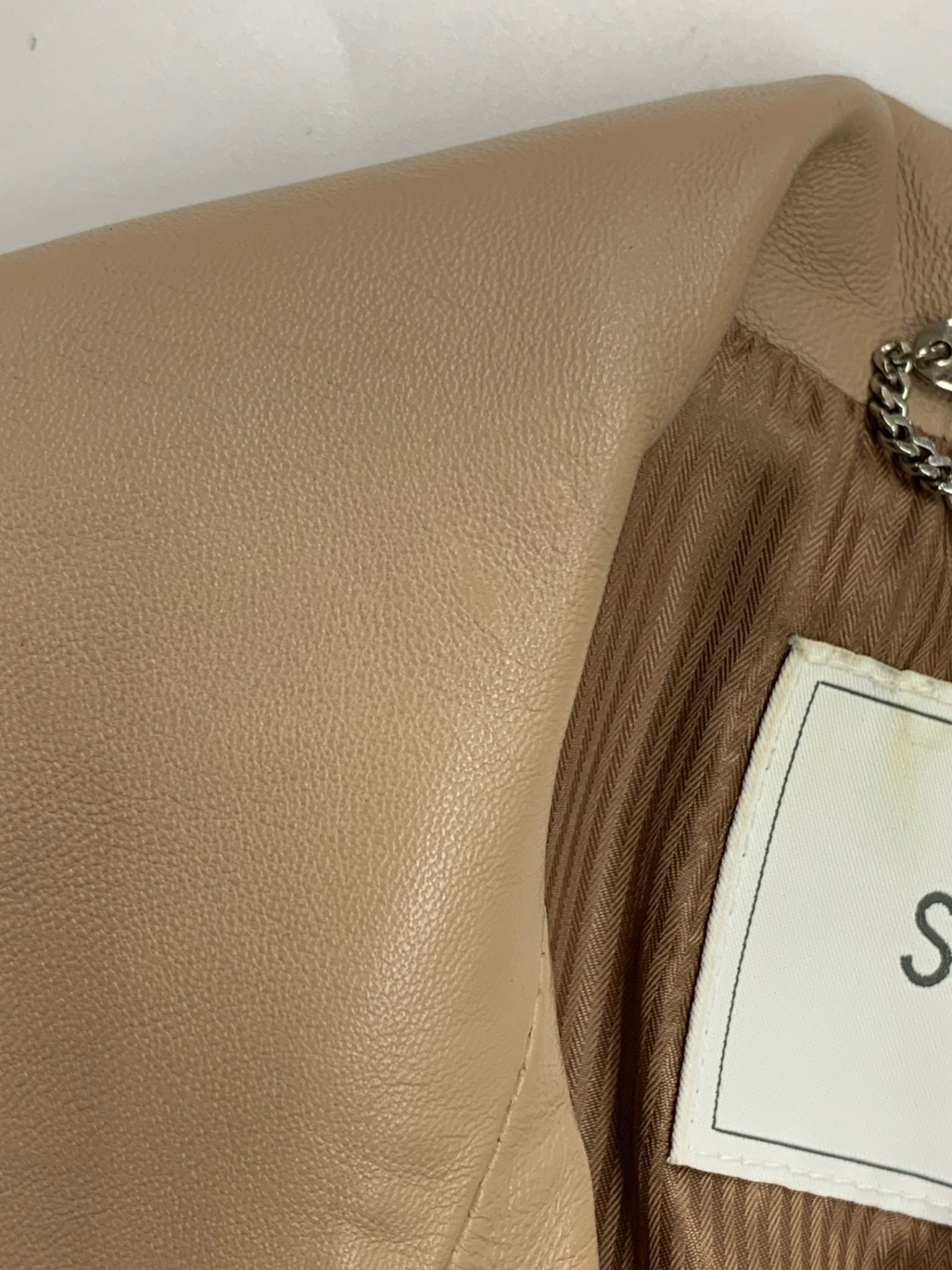 スローブ イエナ 17-011-912-7000-1-0 ライダースジャケット 36 ブラウン 羊革 ラムレザー ITDWP65NIXRO