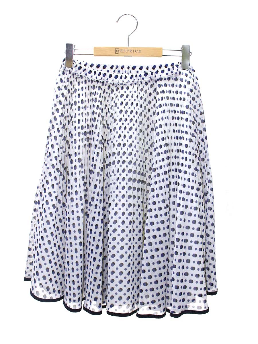 トゥービーシック W5S04-106-02 スカート 40 ホワイト オーガンジーチュール IT33QEFBX5EW