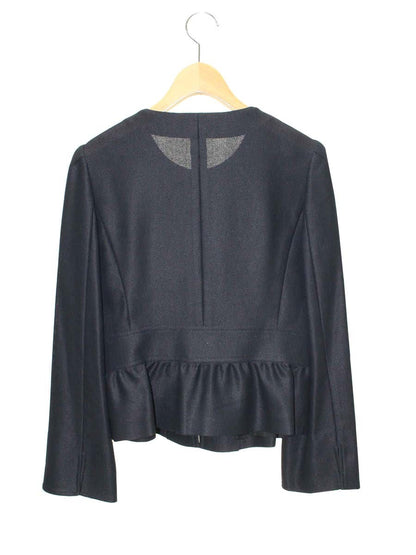 エムズグレイシー 814112 ジャケット 40 ブラック Ｗジップ ストーン パールボタン ITF462MVD4V4