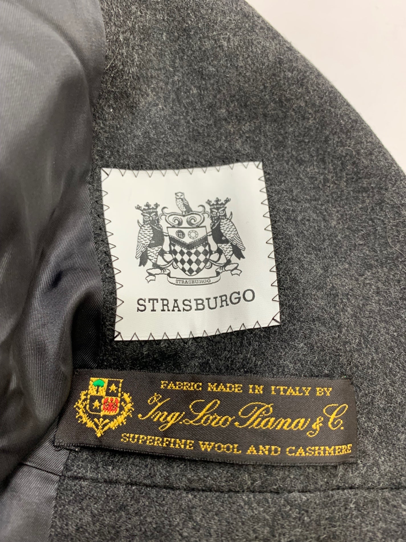 ストラスブルゴ ロングジレ 38 グレー カシミヤ混 ロロ・ピアーナ ITZI717GY8W0 【SALE】