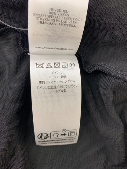 ヴィクトリアベッカム シングルスリーブ ドレス 1123WDR004377A ワンピース 38 ブラック ITNEEIJZQR4G