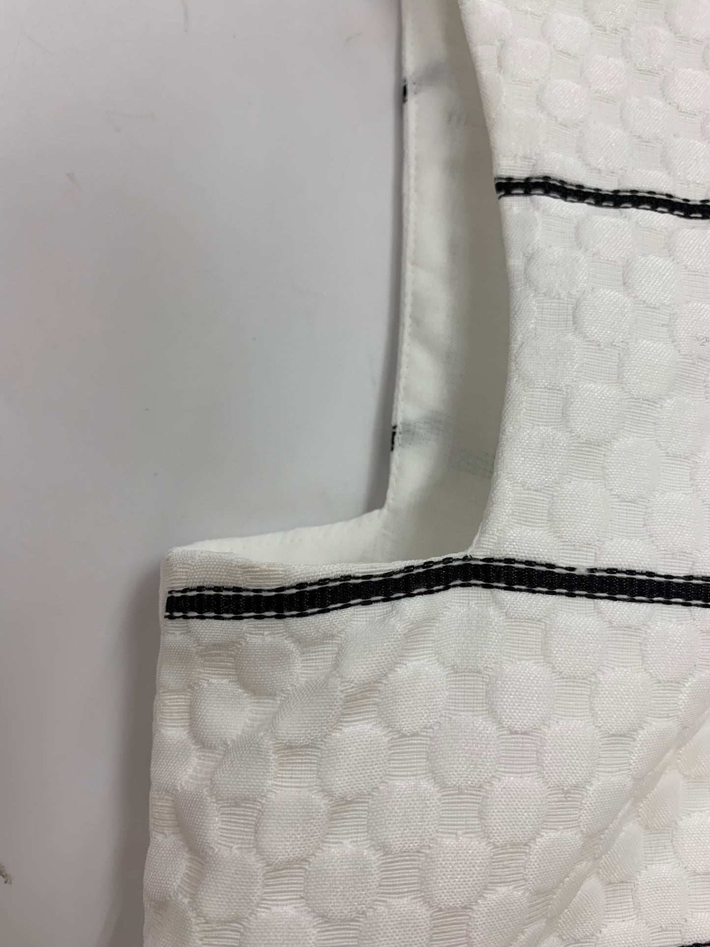 ルネ 6716520 ワンピース 36 ホワイト Vネック ボーダー ITET86P69WQO 【SALE】