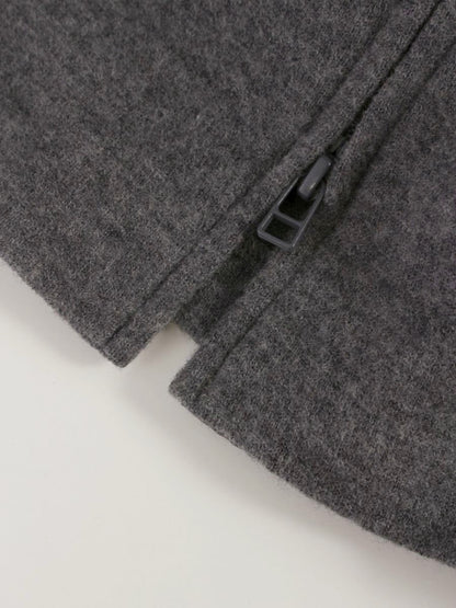 トゥービーシック W7F08-634-07 ワンピースコート 46 グレー ニット フリル IT2UVYED1S6A