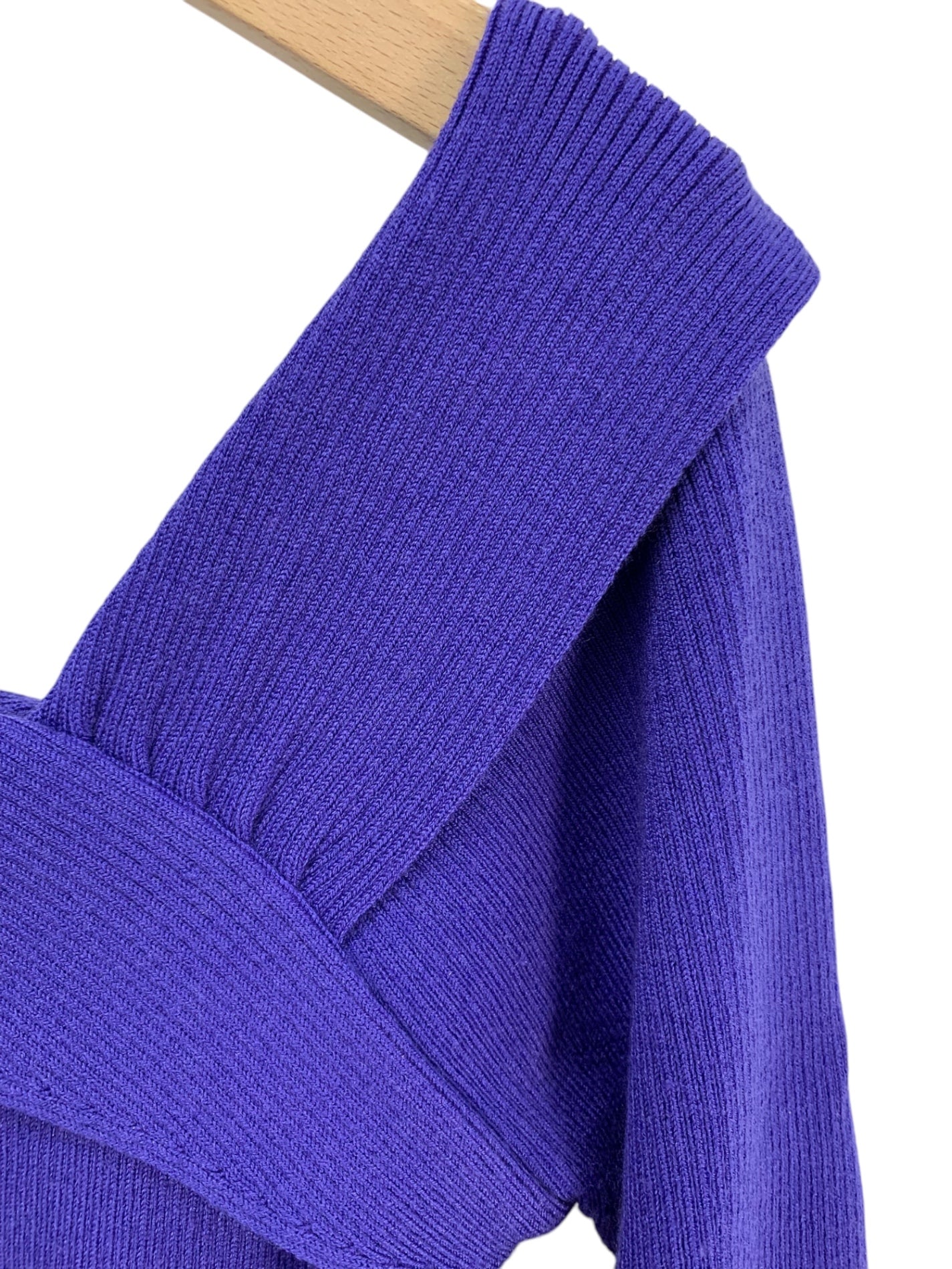 グレースコンチネンタル アシメショルダーニットトップ 18443039 36 パープル ITUN2I1KFVUE