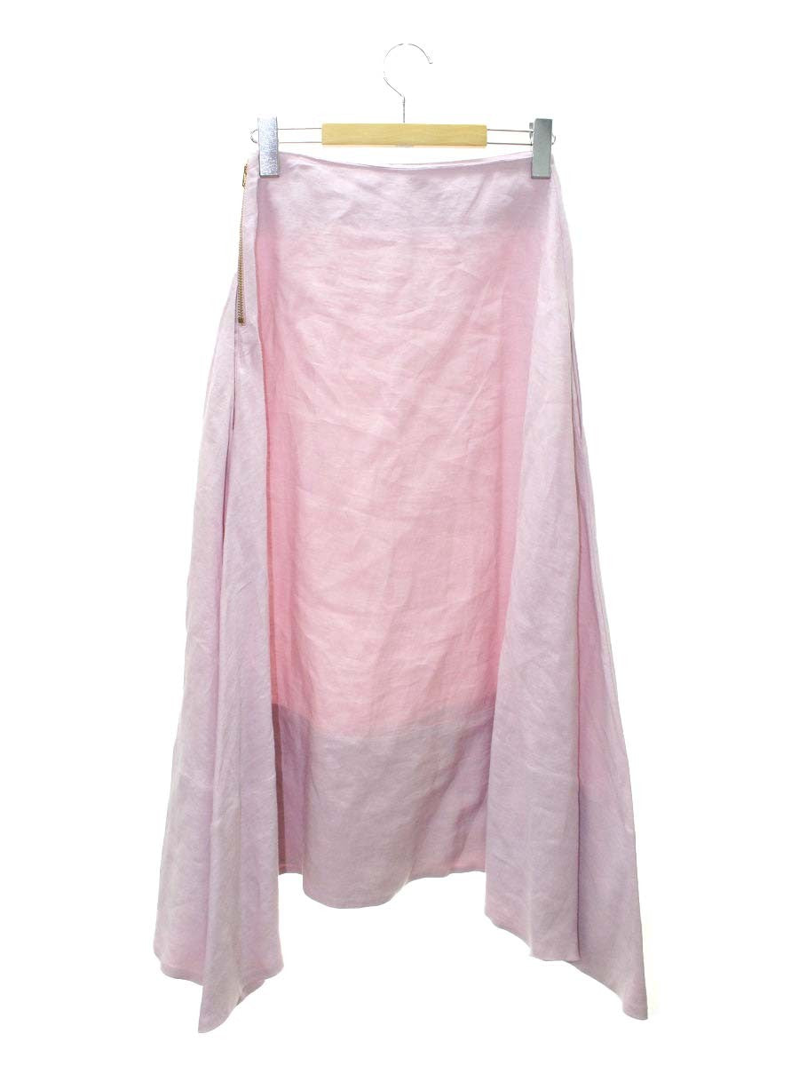 マディソンブルー MB181-6027 ロングスカート XS ピンク リネン ITL97JZTHZ6G