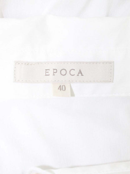 エポカ M5M06-217-01 シャツ 40 ホワイト ブラウス ペプラム ITFULO907H7G