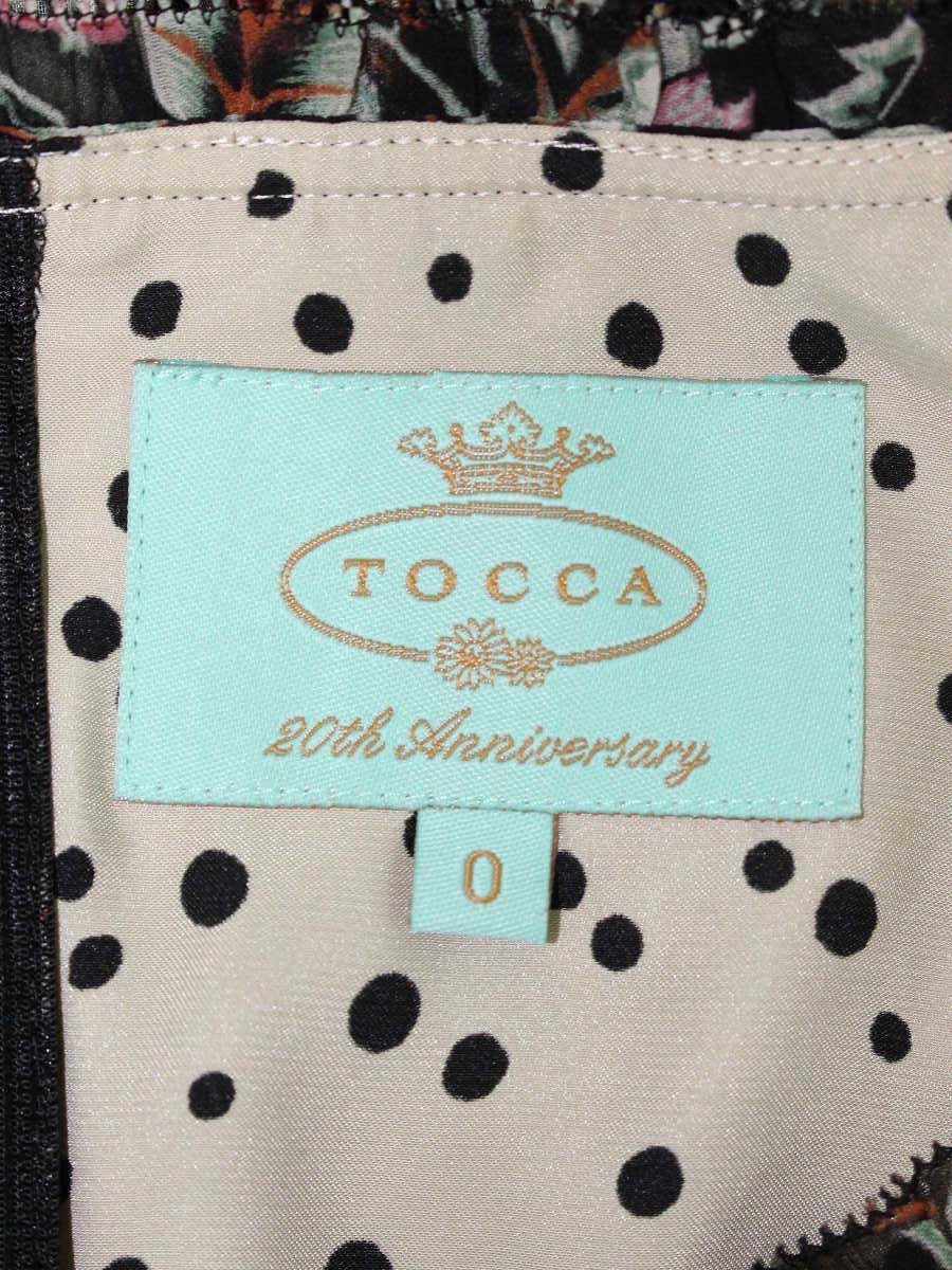 トッカ OPTOCW0320 ワンピース 0 ブラック/マルチカラー フラワーモチーフ ITKHPTIC99EE