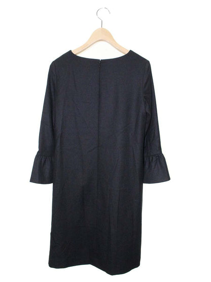 エリザ 27508461 ワンピース 1 ブラック ウール混 袖フレア ITALNIMUDEXO 【SALE】