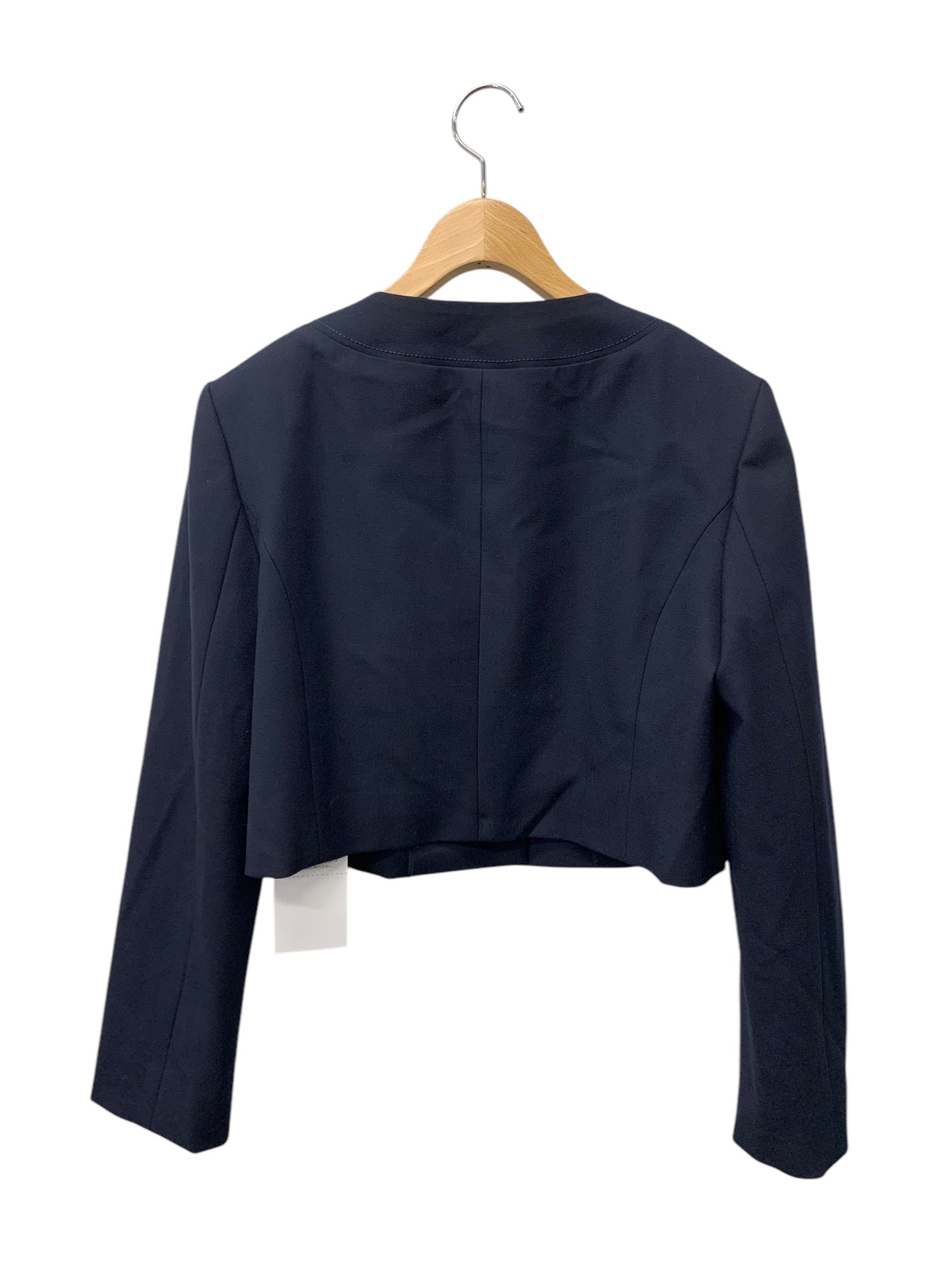 フォクシーブティック Jacket Jolie 44961 ノーカラージャケット 40 ネイビー | 中古ブランド品・古着通販ビープライス
