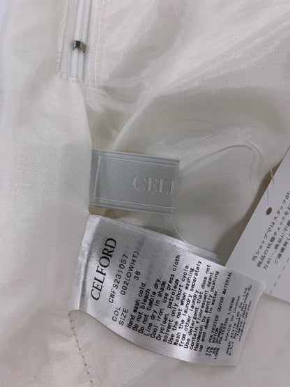 セルフォード CWF231057 スカート 36 ホワイト ウエストギャザー フレア ITECZL4M6O40