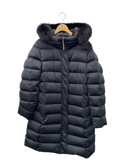 ヘルノ PI0836D 12198 9300 ダウンコート 50 ブラック フォックスファー ITQTGFETCFO0