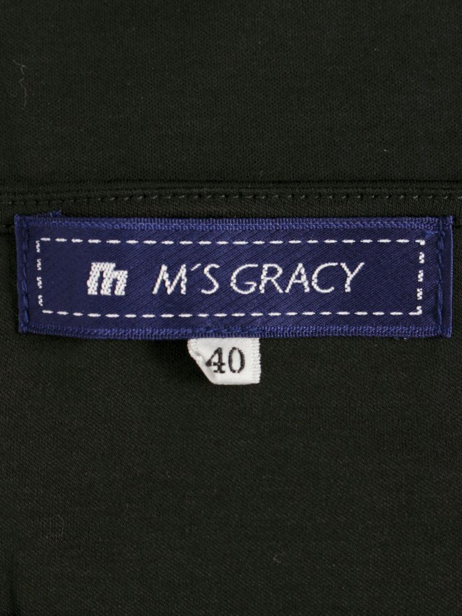 エムズグレイシー 525341 Tシャツ カットソー 40 ブラック カットワーク ITRS5JJ8WXXM