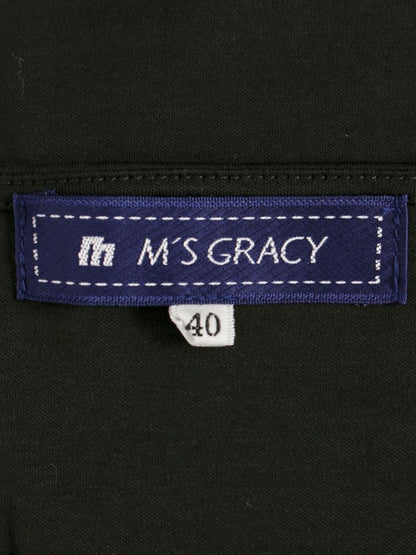 エムズグレイシー 525341 Tシャツ カットソー 40 ブラック カットワーク ITRS5JJ8WXXM