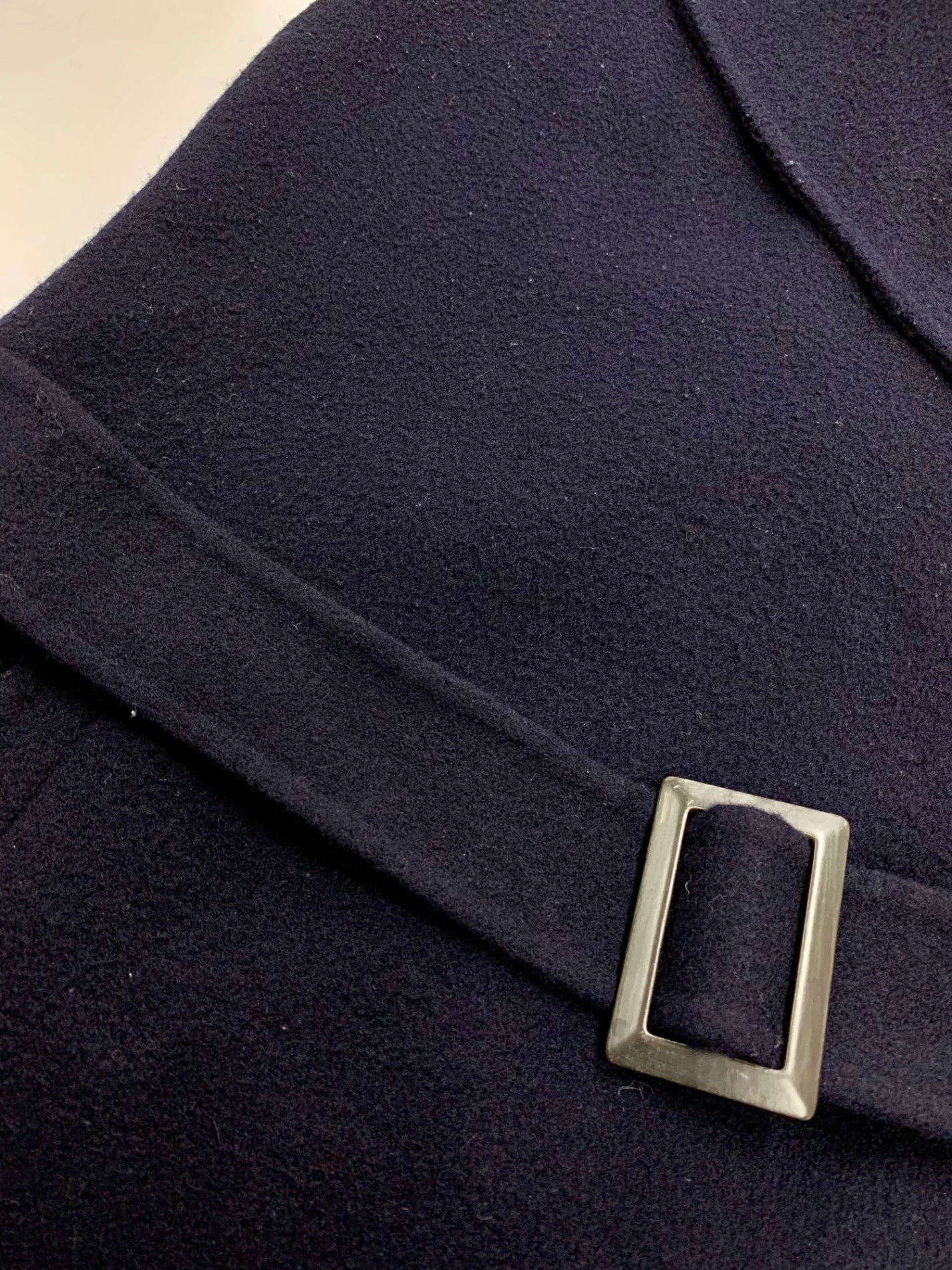 フォクシーブティック Coat Felice 43638 コート 40 ネイビー 3way カシミヤ混 ダブルフェイス ノーカラージャケット ベルト付きロングジレ ITZWCDXFF5T5