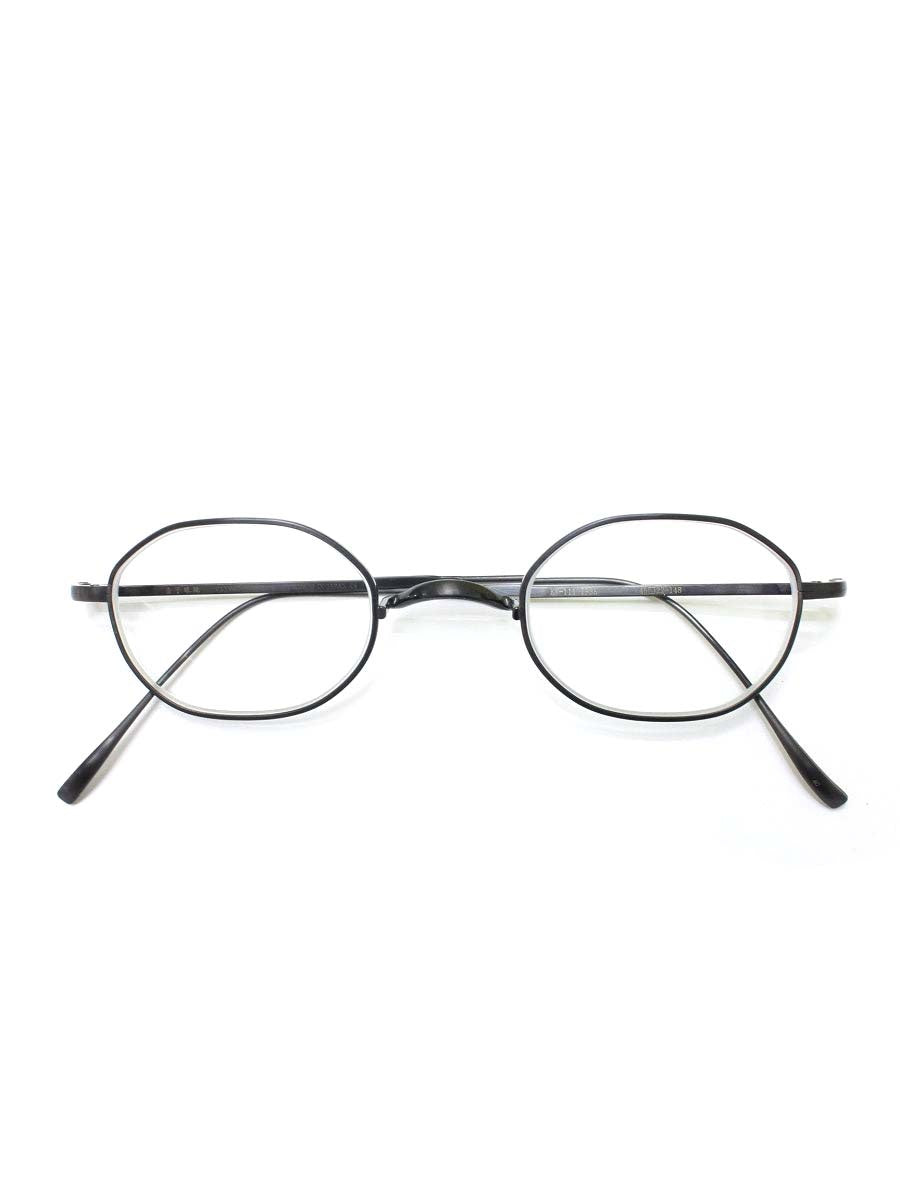 金子眼鏡 VINTAGE KV-111 眼鏡 メガネ ブラック オーバル フルリム メタルフレーム ITIQBDG6GPHN 【SALE】