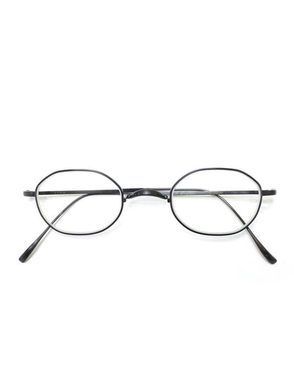 金子眼鏡 VINTAGE KV-111 眼鏡 メガネ ブラック オーバル フルリム メタルフレーム ITIQBDG6GPHN 【SALE】