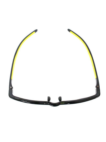 アイヴォル HEATH ヒース3 BK-LY-PL メガネ ブラック/レモンイエロー セルフレーム ウェリントン ITZYO4EO1FNU