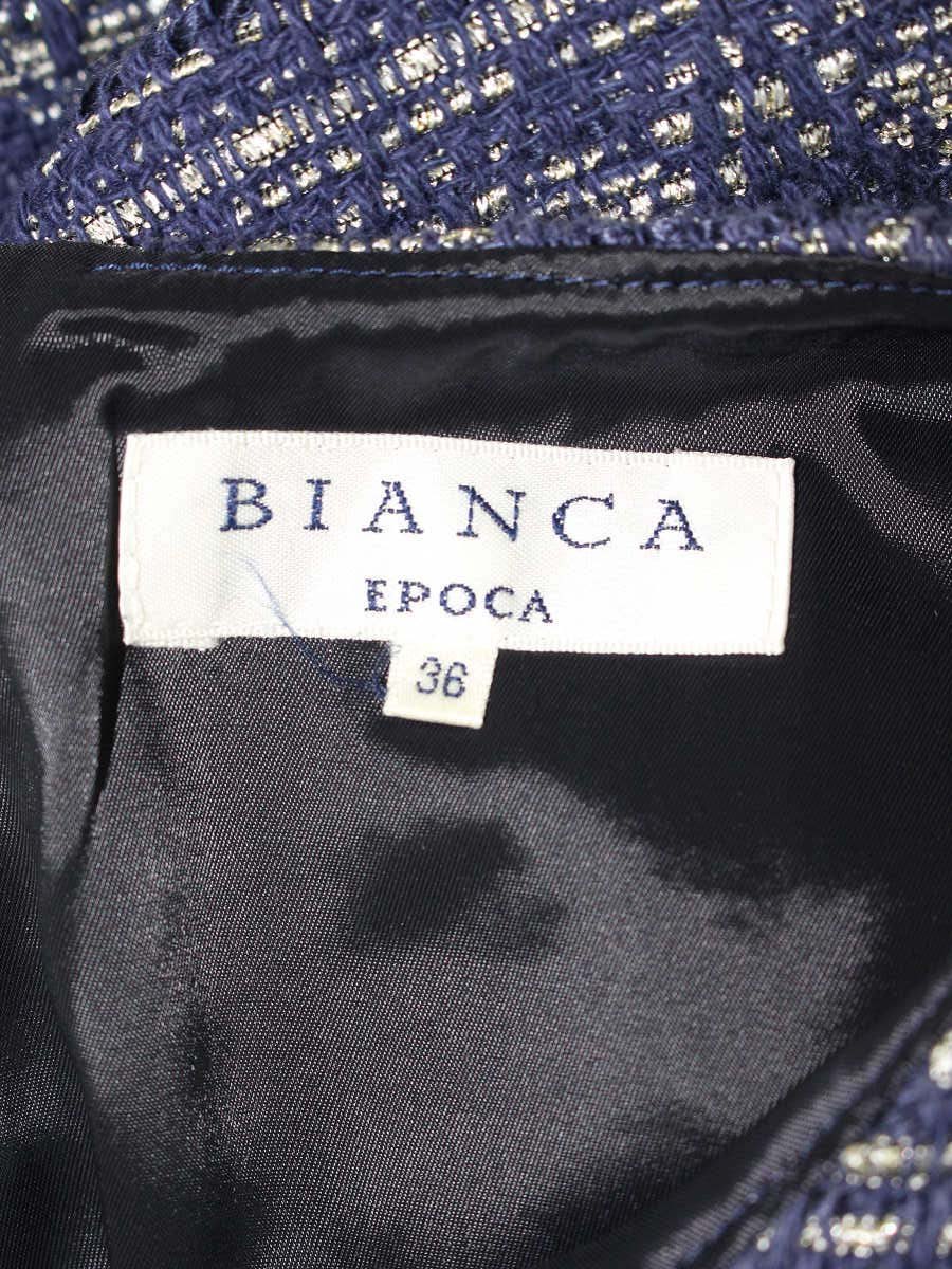 ビアンカエポカ M7M01-301-28 トップス 36 ブルー フリンジ IT23S7GSTAWG