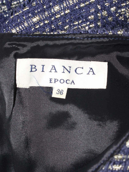 ビアンカエポカ M7M01-301-28 トップス 36 ブルー フリンジ IT23S7GSTAWG