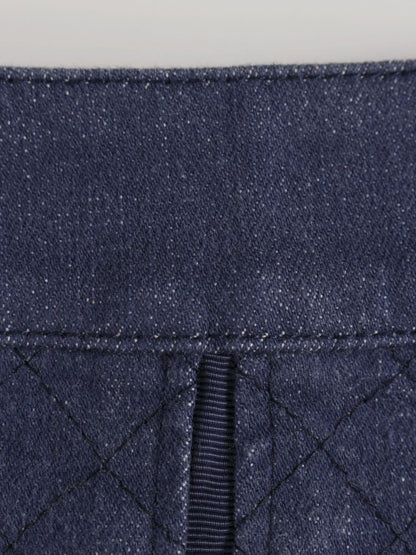 トゥービーシック W5S08-127-28 スカート 40 ネイビー デニム ビジュー ITSLBNVQTKEW