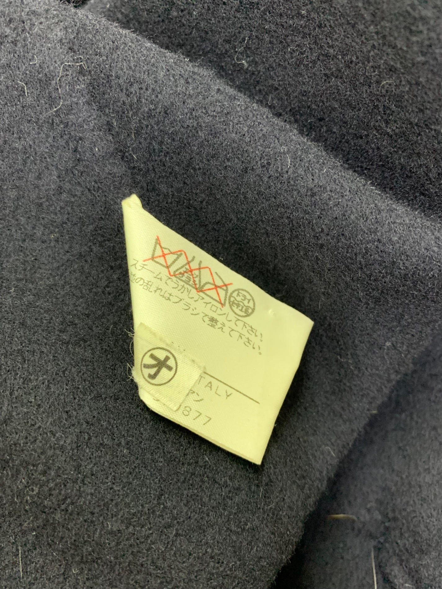 レリアン JL900-23B コート 13+ ネイビー GIANNI MANIGLIA カシミヤ混 IT9DWLZRLW18