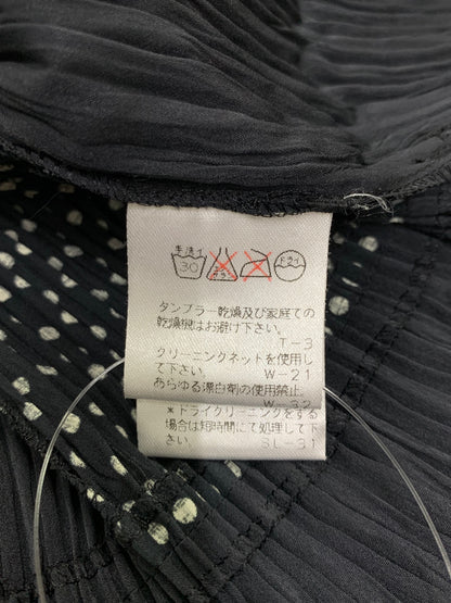 イッセイミヤケ IM53-FD924 95AW ドット ジップ ジャケット M ブラック ITR7OVGDY5OG