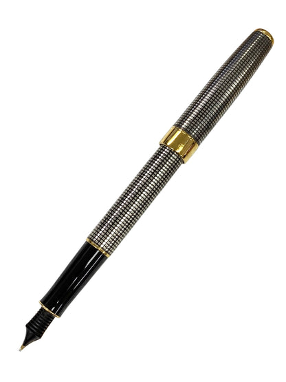 パーカー 万年筆 ソネット プルミエ スターリングシルバーシズレ シルバー B 18K ITYJB4KT1J2O