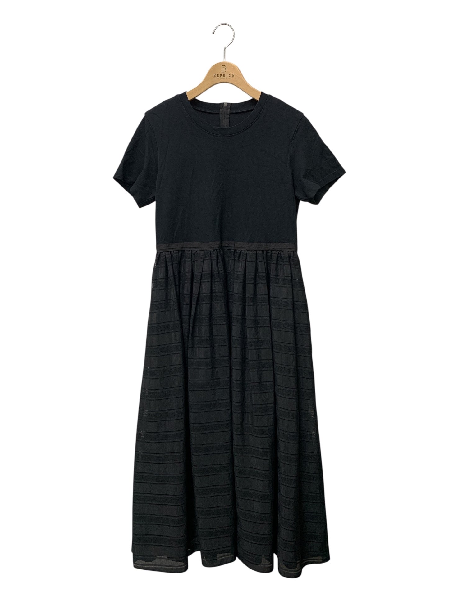フォクシーニューヨーク Dress Lilas 42777 ワンピース 40 ブラック 切替 IT1WZIUDEH0X