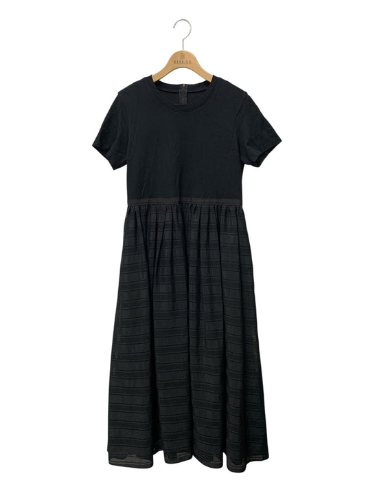 フォクシーニューヨーク Dress Lilas 42777 ワンピース 40 ブラック 切替 IT1WZIUDEH0X