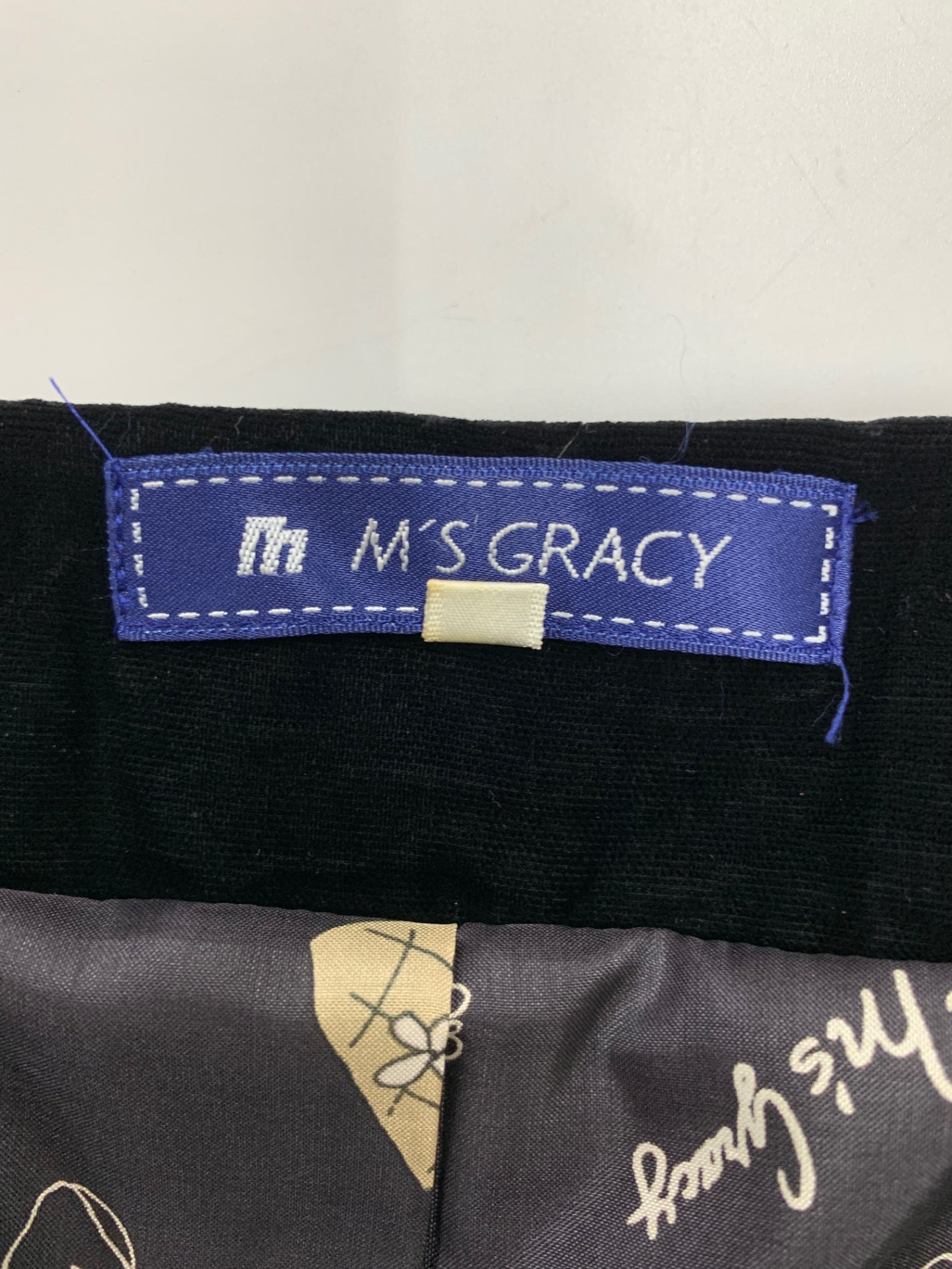 エムズグレイシー 229508 コート 38 ブラック キルティング ベロア リボン IT97GQFQQKSO 【SALE】