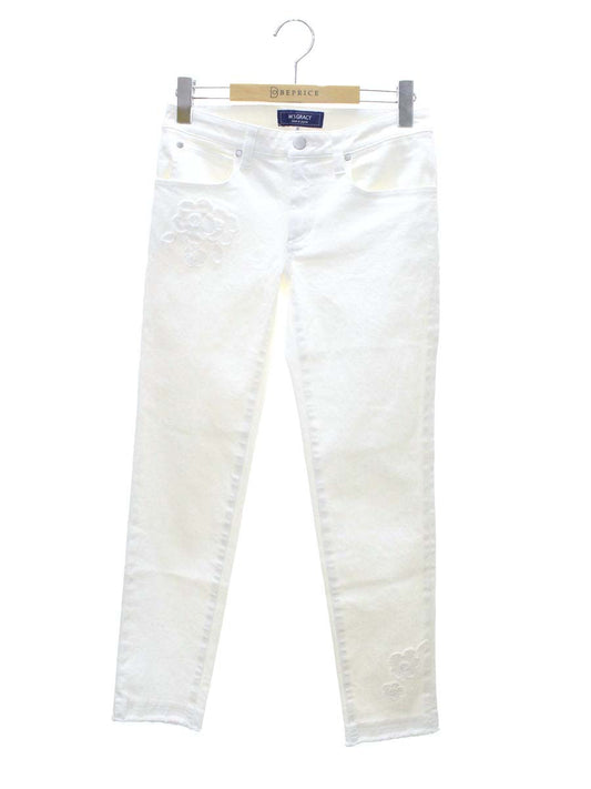 エムズグレイシー White Denim Pants 916310 デニムパンツ 36 ホワイト IT2UV2SCH68Q